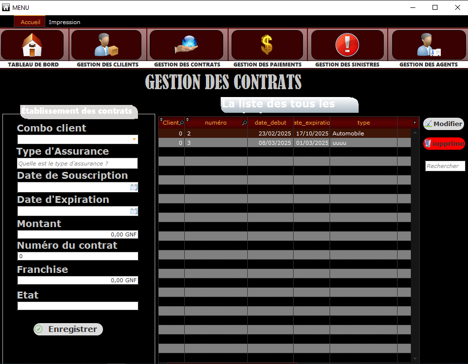 Site web pour agence d'assurance